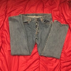 Levi's 501 fly button jeans